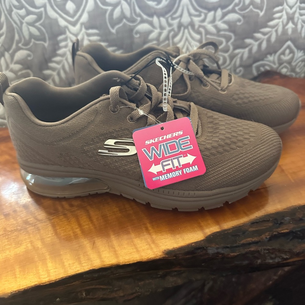 Skechers Kids Tan Sneakers with Memory Foam